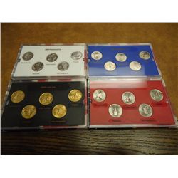 4 ASSORTED 2000 US 50 STATE QUARTER SETS UNC