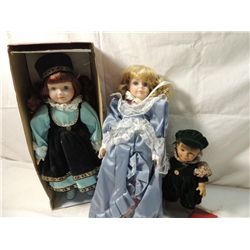 3 EUROPEAN DOLLS