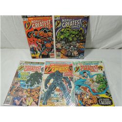 LOT 5 MARVELS GREATEST COMICS