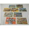 Image 1 : LOT 9 VINTAGE BIG LETTER POSTCARDS