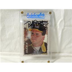 1995 AUTOGRAPHED DOTTER NASCAR CARD