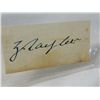 Image 1 : ZACHARY TAYLOR CUT SIGNATURE AUTOGRAPH NO COA.