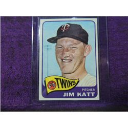 1965 TOPPS JIM KATT #62 BASEBALL CARD