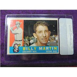 1960 TOPPS BILLY MARTIN #173 BASEBALL CARD