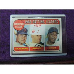 1969 TOPPS BATTING LEADERS BASEBALL #1