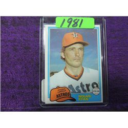 1981OPC NOLAN RYAN BASEBALL CARD #240