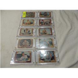 LOT 10 BOWMAN 1955 BASEBALL PLAYER CARDS
