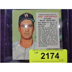 1954 RED MAN BOB PORTERFIELD 18A BASEBALL CARD