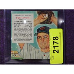 1955 RED MAN BOB LEMON 11A BASEBALL CARD