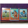 Image 1 : LOT 3 1971 TOPPS FOOTBALL PLAYER CARD