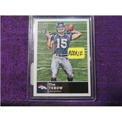 2010 TOPPS TIM TEBOW ROOKIE #25 FOOTBALL CARD