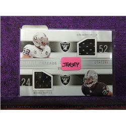 2009 UPPER DECK RAIDERS JERSEY CARDS