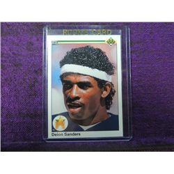 1990 UPPER DECK DEION SANDERS #13 FOOTBALL CARD