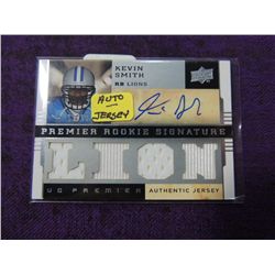 2008 UPPER DECK KEVIN SMITH #123 FOOTBALL CARD