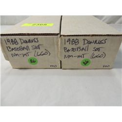 LOT 2 1988 DONRUSS BASEBALL CARD SET