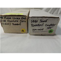 1990 SCORE & 1992 FLEER BASEBALL CARD SETS