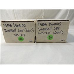 LOT 2 1988 DONRUSS BASEBALL CARD SET