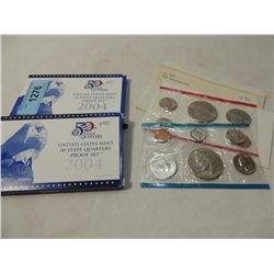 1976 UNCIRCULATED COINS & 2004 STATE QUARTER SETS