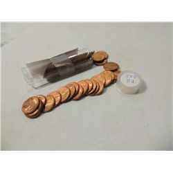 FULL ROLL 1950 D PENNIES
