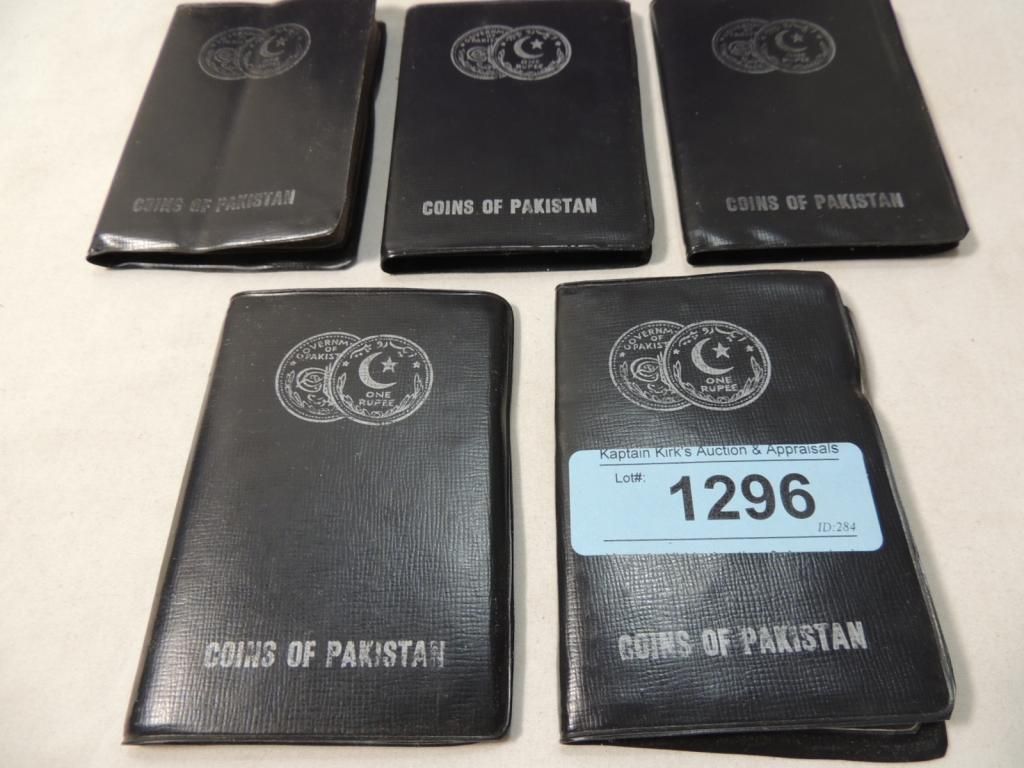 LOT 5 COINS OF PAKISTAN ALBUMS