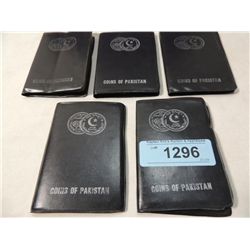 LOT 5 COINS OF PAKISTAN ALBUMS