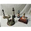 Image 2 : LOT 6 LIGHTHOUSE STATUES & WALL ART