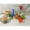 Image 1 : LOT 8 GLASSWARE VASES, PLANTERS