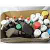 LARGE BOX LOT OILS, CLEANERS, CAR MAINTAINCE