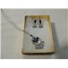 Image 1 : VON DELL STERLING VINTAGE EARRINGS & NECKLACE