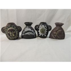 LOT 4 ASSORTED SMALL TERRACOTTA POTS