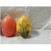 Image 2 : LOT 5 DECORATIVE EGG CANDLES