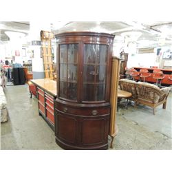 ELEGANT CORNER CURIO CABINET