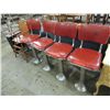 Image 2 : 4 ICE CREAM PARLOR BAR STOOLS