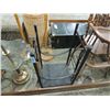 Image 1 : WROUGHT IRON FIREPLACE SET