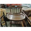 Image 2 : WOODEN VINTAGE HIGH CHAIR