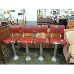 4 ICE CREAM PARLOR BAR STOOLS