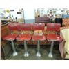 Image 1 : 4 ICE CREAM PARLOR BAR STOOLS