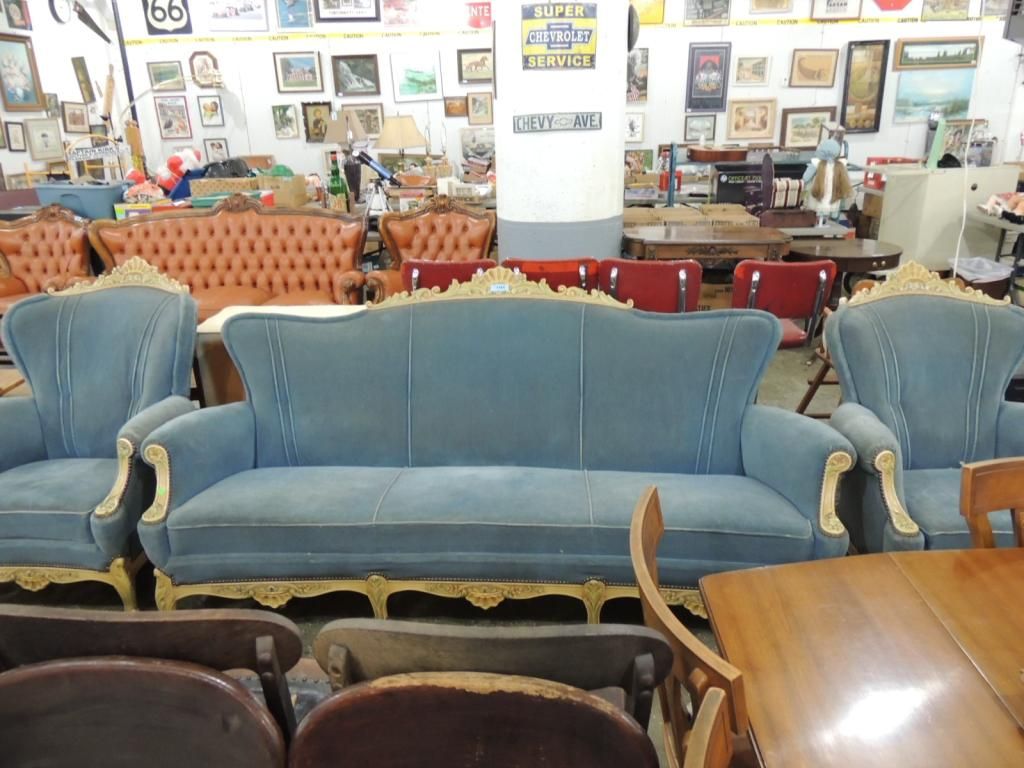 3 Piece Country French Sofa Chairs