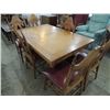 Image 1 : VINTAGE DINNING TABLE & 6 CHAIRS.