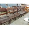 Image 1 : 6 VINTAGE WOODEN CHAIRS