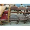 Image 2 : 6 VINTAGE WOODEN CHAIRS