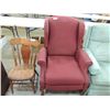 Image 1 : MAROON WING BACK RECLINGING CHAIR