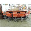 Image 1 : RETRO 1970S 6 STOOL BAR