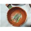 Image 5 : LOT 4 NESTING CLAY BOWLS HAND PAINTED