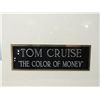 Image 3 : TOM CRUISE THE COLOR OF MONEY MATTED DISPLAY AUTOG