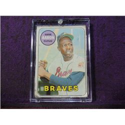 1969 TOPPS HANK AARON #100 BASEBALL CARD