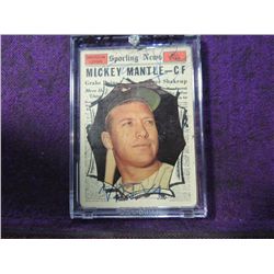1961 TOPPS MICKEY MANTLE #578 BASEBALL CARD
