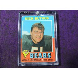 1971 TOPPS DICK BUTKUS #25 FOOTBALL CARD