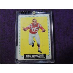 1964 TOPPS NICK BUONICONTI #3 FOOTBALL CARD
