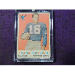 1959 TOPPS FRANK GIFFORD #20 FOOTBALL CARD